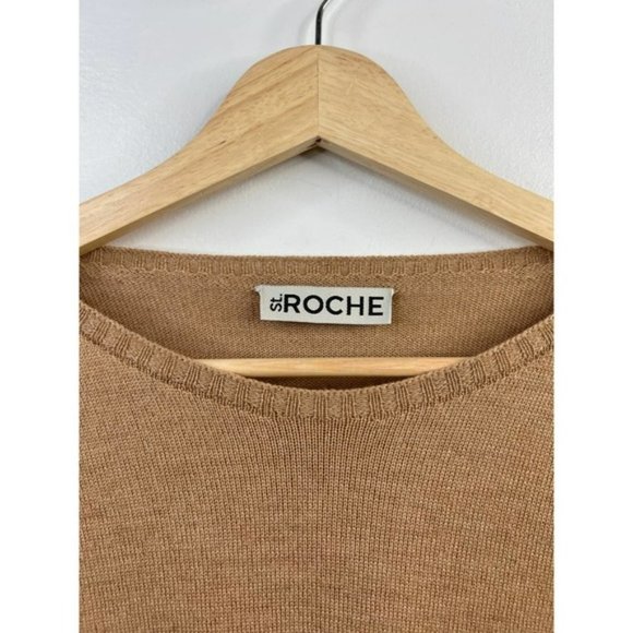 St. Roche Sierra Padded Shoulder Women's Sweater Camel Size: Medium NWOT - Picture 5 of 10